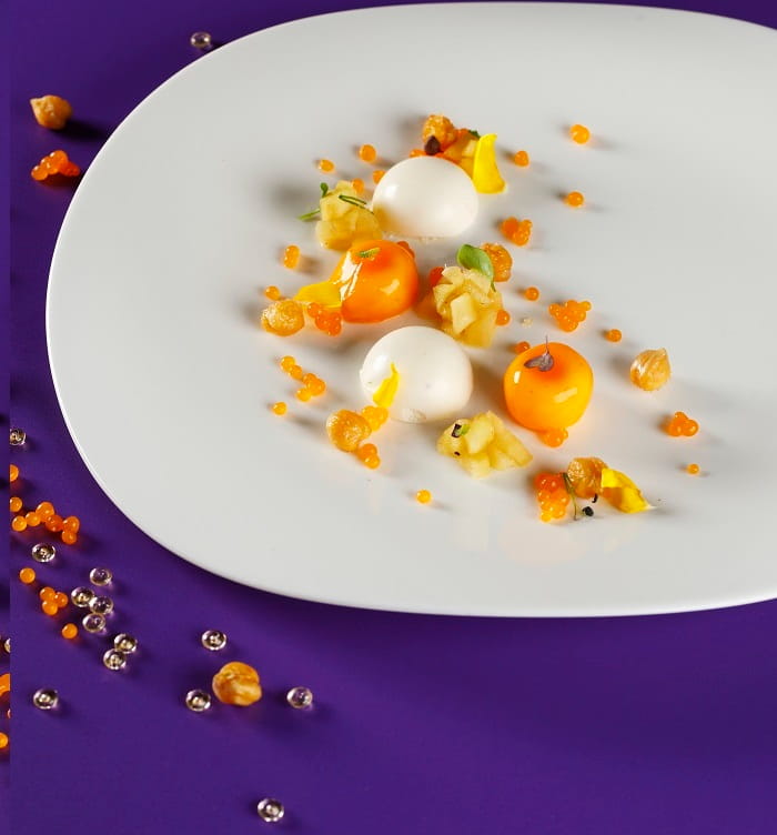 panna cotta, zucca e ceci Nikoboi